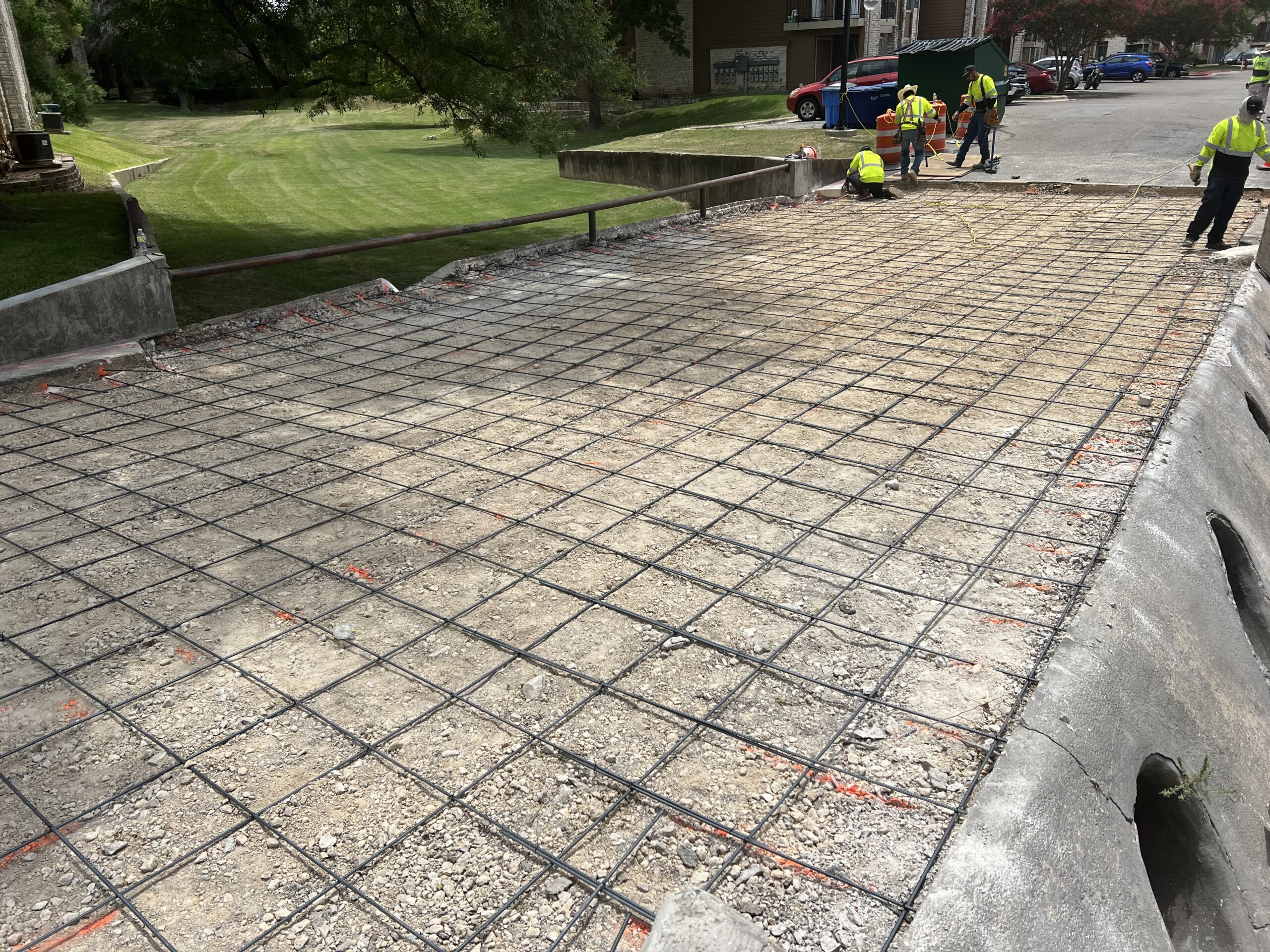 concrete parking lots